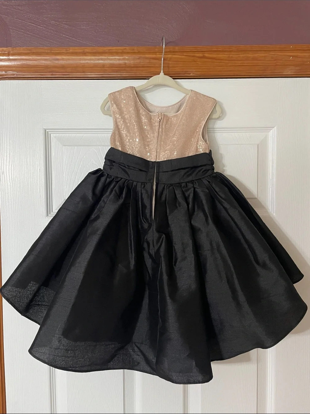 Girls Sequin Party Dress with Bow